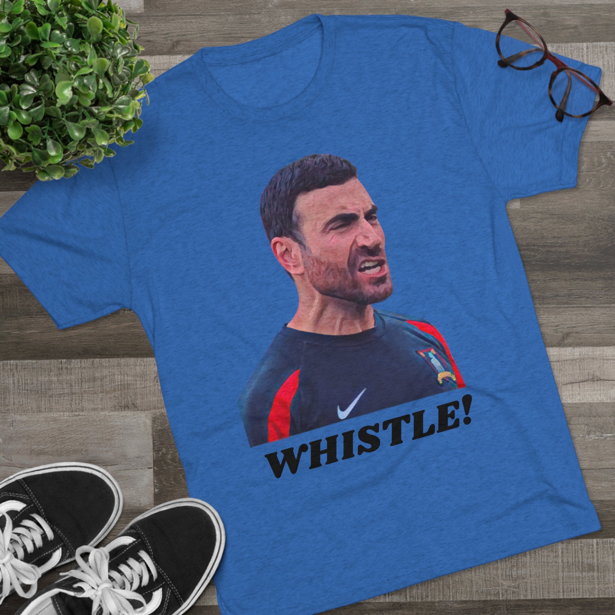 Roy Kent Whistle Tri-Blend Crew Tee