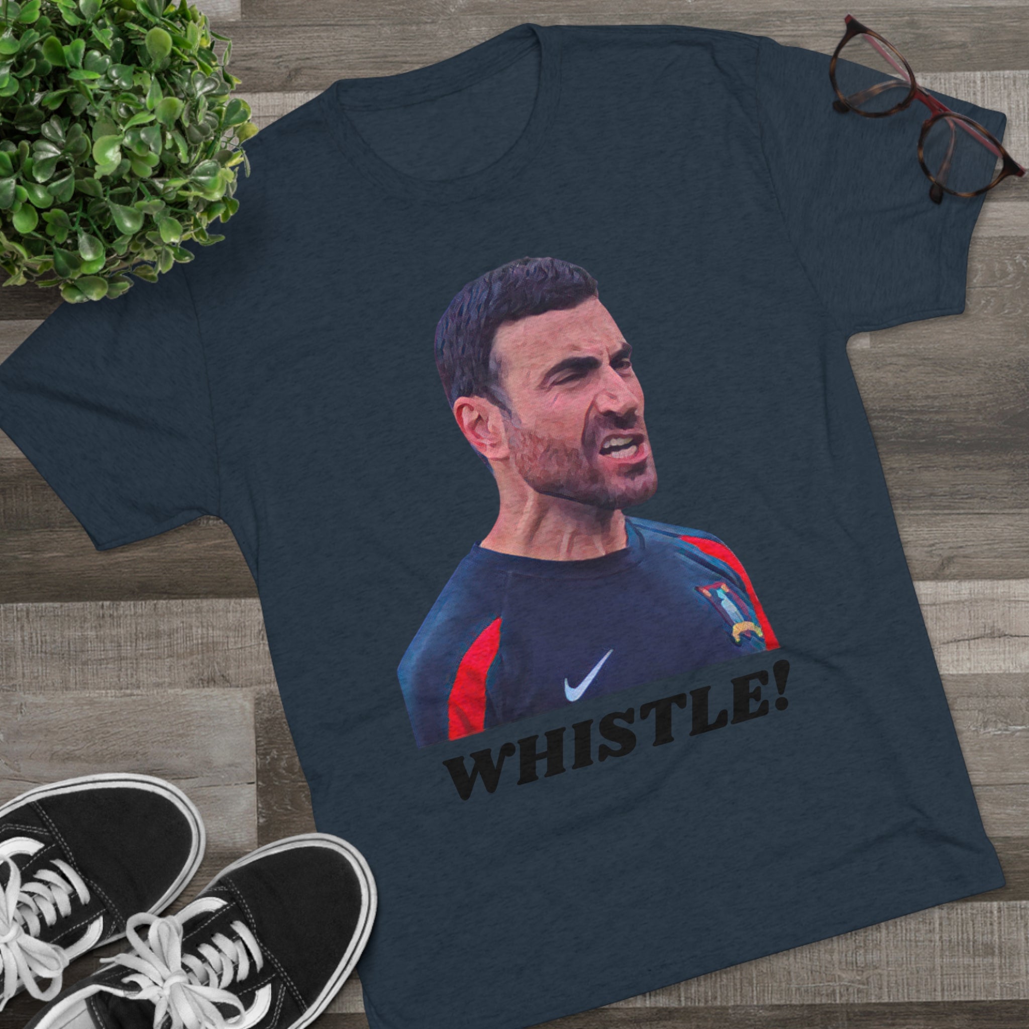 Roy Kent Whistle Tri-Blend Crew Tee