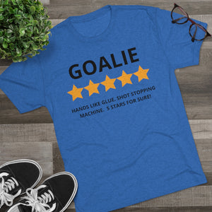 Men's 5 Star Goalie Tri-Blend Crew Tee