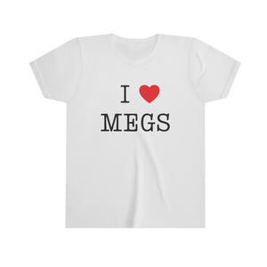 Girls I Heart Megs Tee