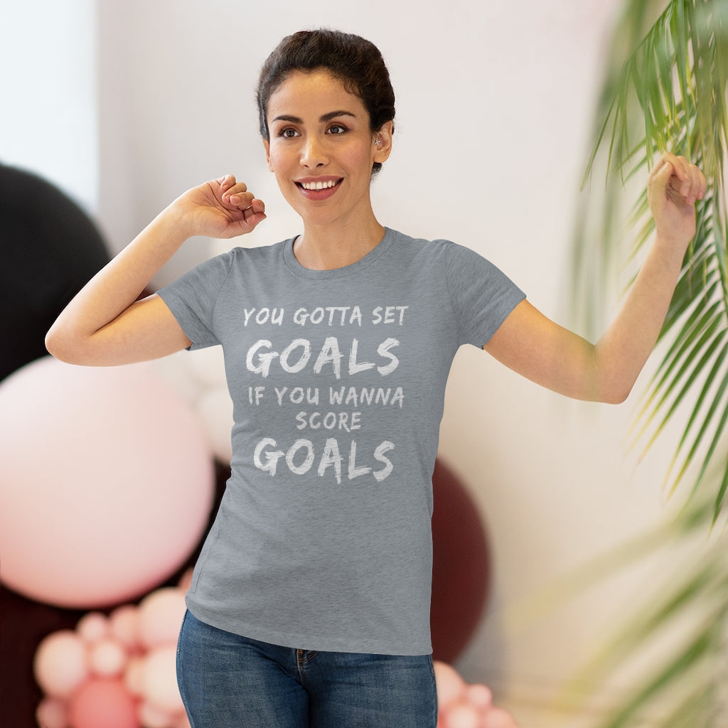 Women's Set Goals Score Goals Triblend Tee