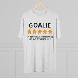 Men's 5 Star Goalie Tri-Blend Crew Tee