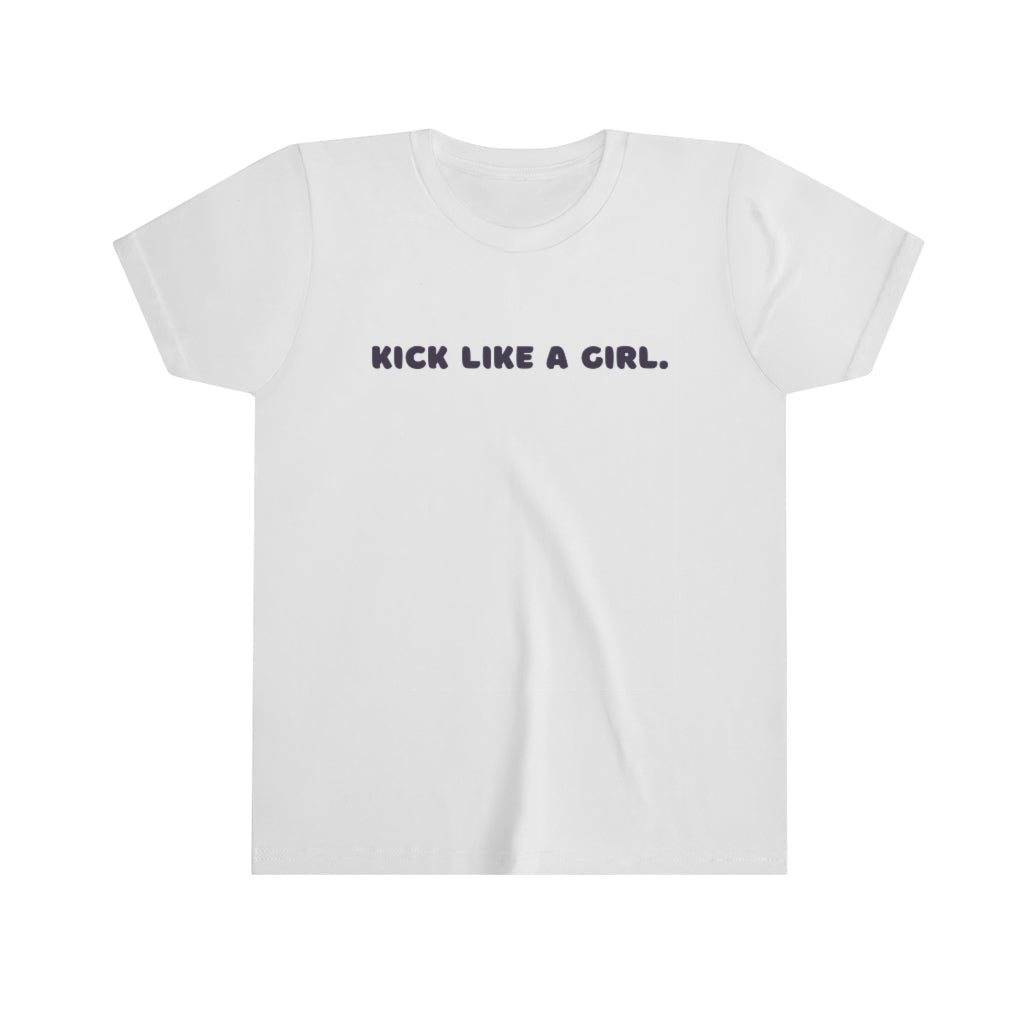 Girls Kick Like a Girl White Tee