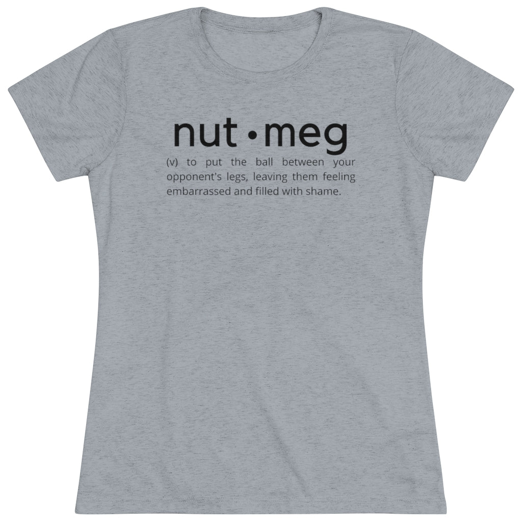 Women's Nutmeg Definition Black Tri-blend Tee