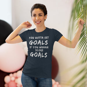 Women's Set Goals Score Goals Triblend Tee