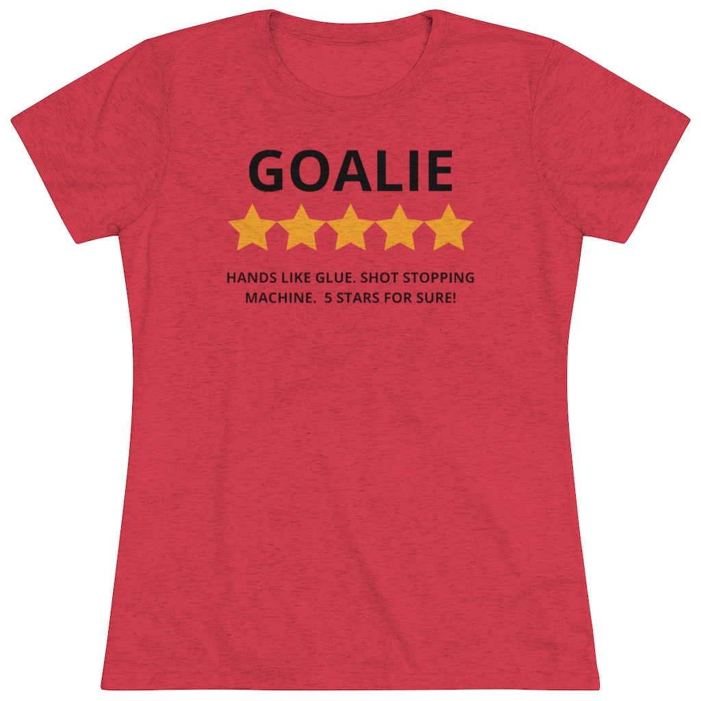 Women's 5 Star Goalie Triblend Tee