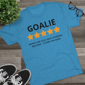 Men's 5 Star Goalie Tri-Blend Crew Tee