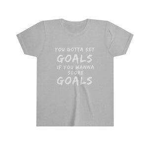 Girls Set Goals Score Goals Short Sleeve Tee