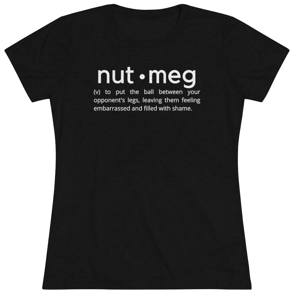 Women's Nutmeg Definition White Tri-blend Tee