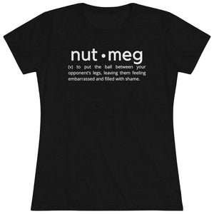 Women's Nutmeg Definition White Tri-blend Tee