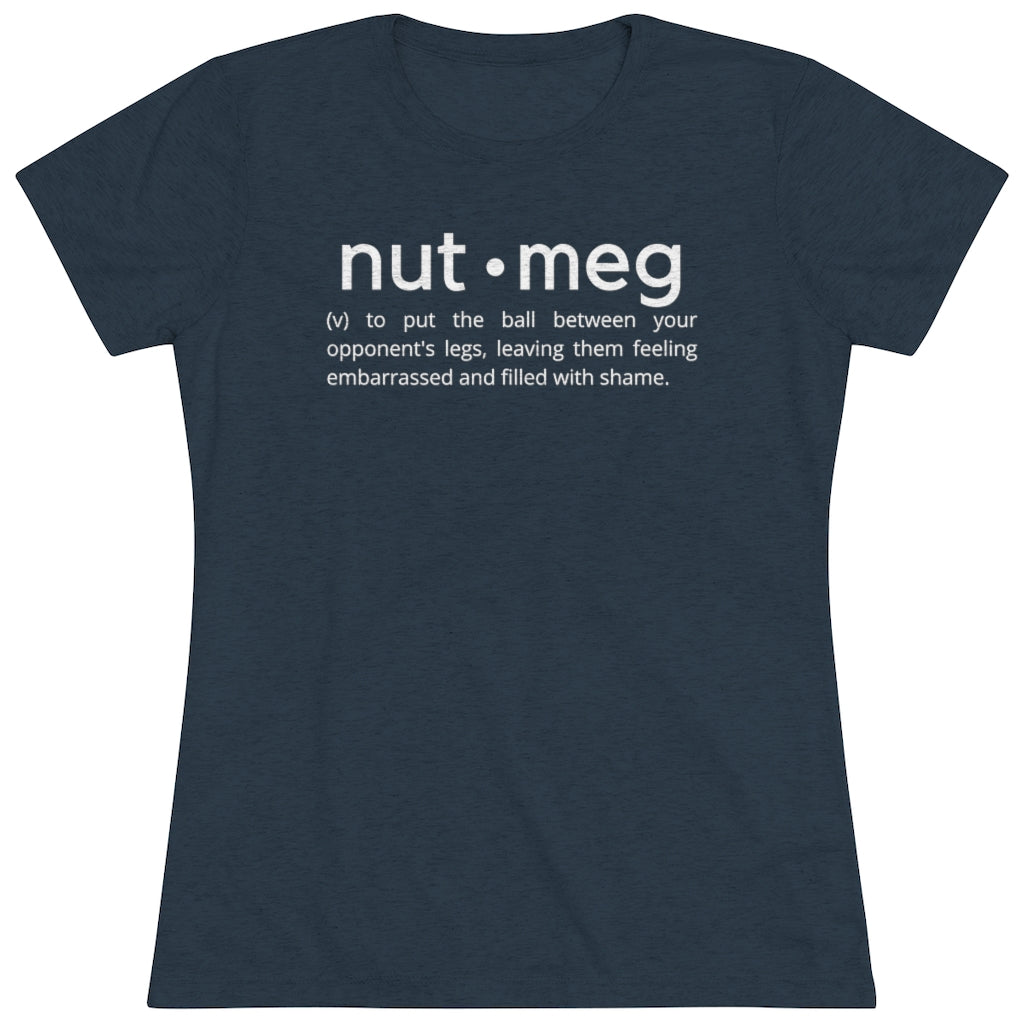 Women's Nutmeg Definition White Tri-blend Tee