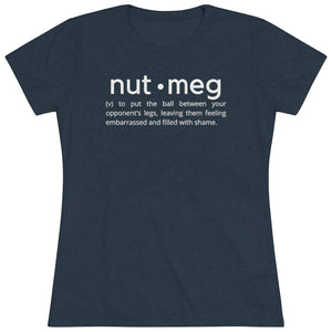 Women's Nutmeg Definition White Tri-blend Tee