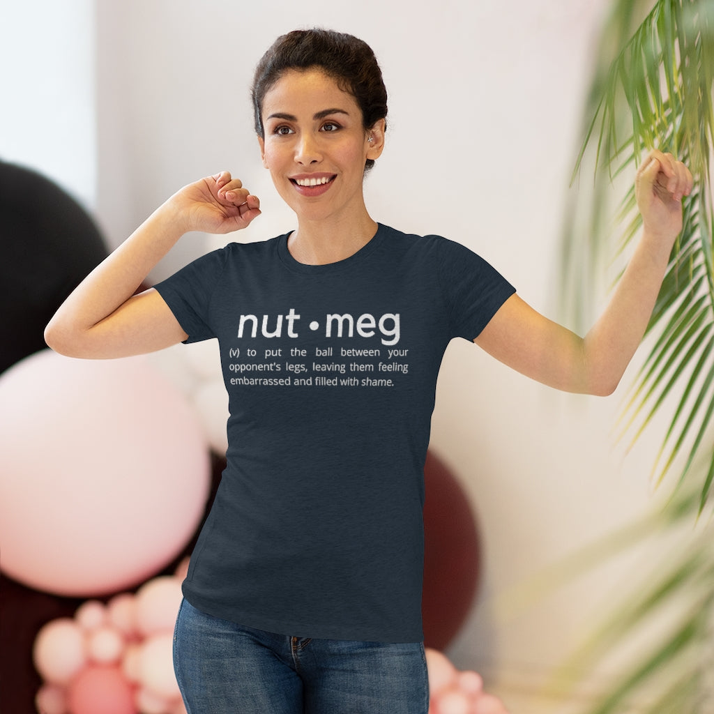 Women's Nutmeg Definition White Tri-blend Tee