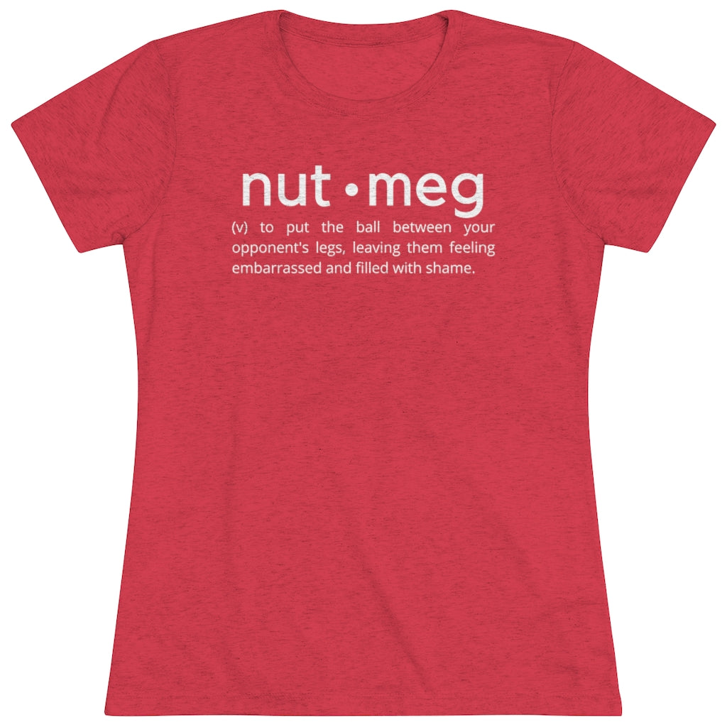 Women's Nutmeg Definition White Tri-blend Tee