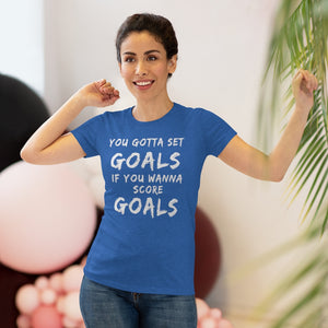 Women's Set Goals Score Goals Triblend Tee