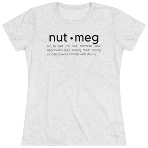 Women's Nutmeg Definition Black Tri-blend Tee