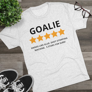 Men's 5 Star Goalie Tri-Blend Crew Tee